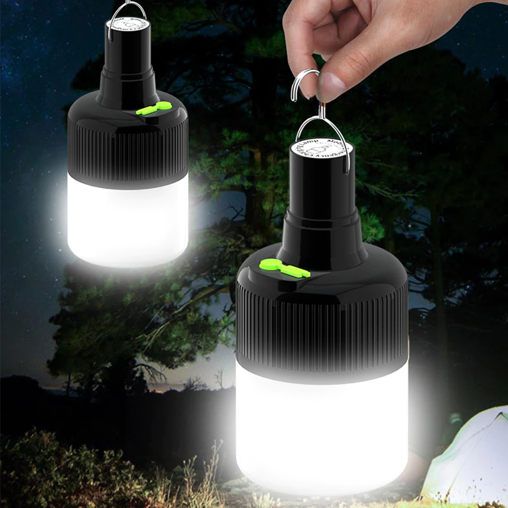 Cheap Goat Tents Super Bright Outdoor Bulb Portable BBQ Camping Lights USB Rechargeable Lantern LED Emergency Tent Lamp for Patio Porch Garden   
